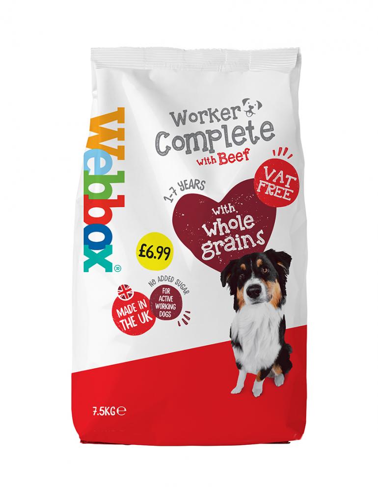 Webbox Working Dog Beef Complete Dry Food