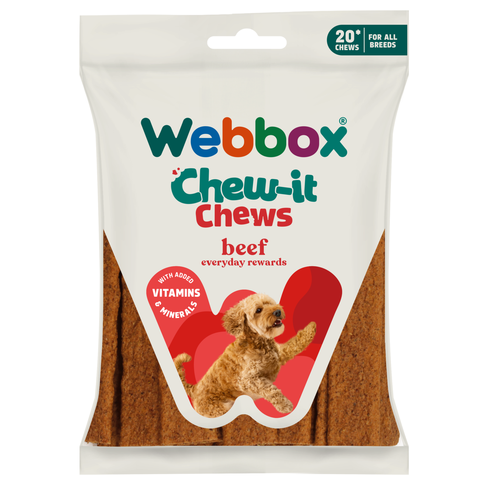 Webbox Meaty Chew-it Chews Beef Dog Treats