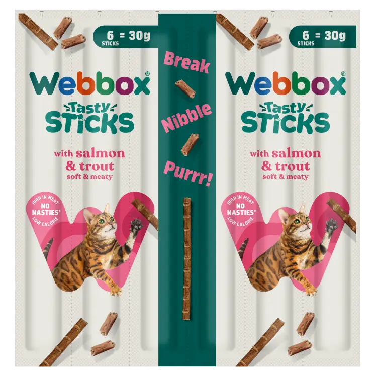 Webbox Tasty Sticks Salmon & Trout Cat Treats