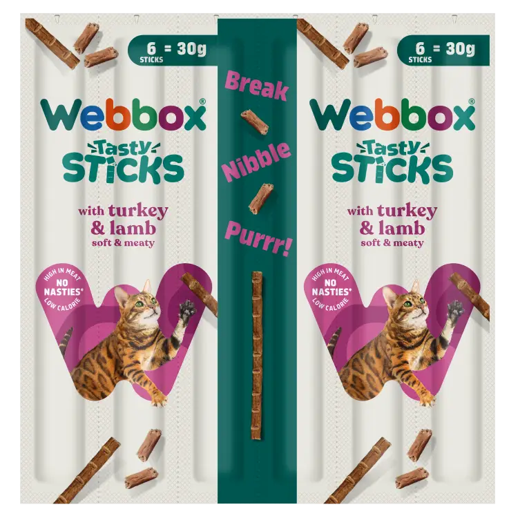Webbox Tasty Sticks Turkey & Lamb Cat Treats