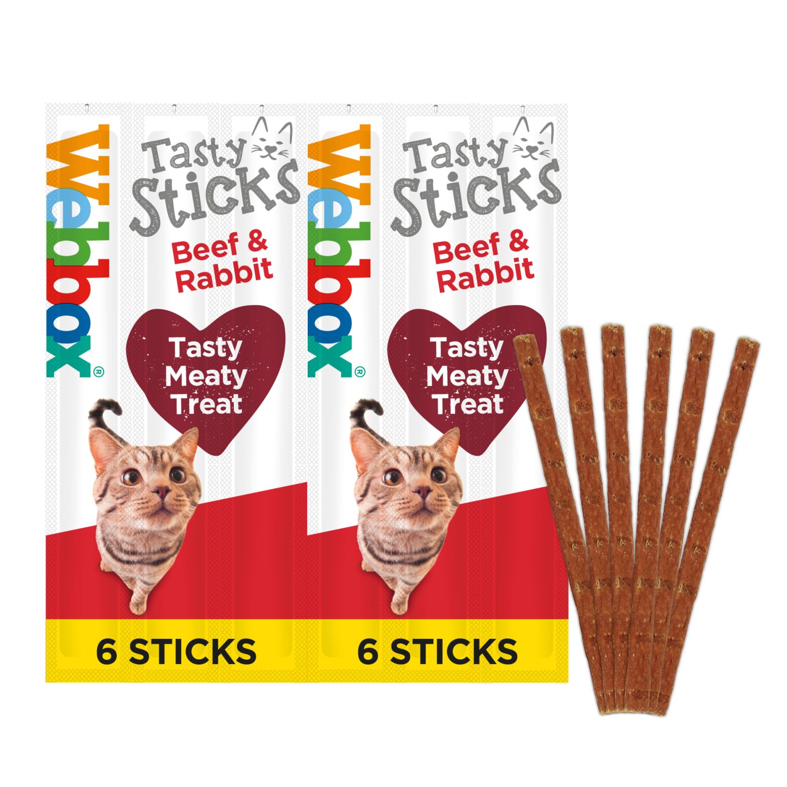 Webbox Tasty Sticks Beef & Rabbit Cat Treats