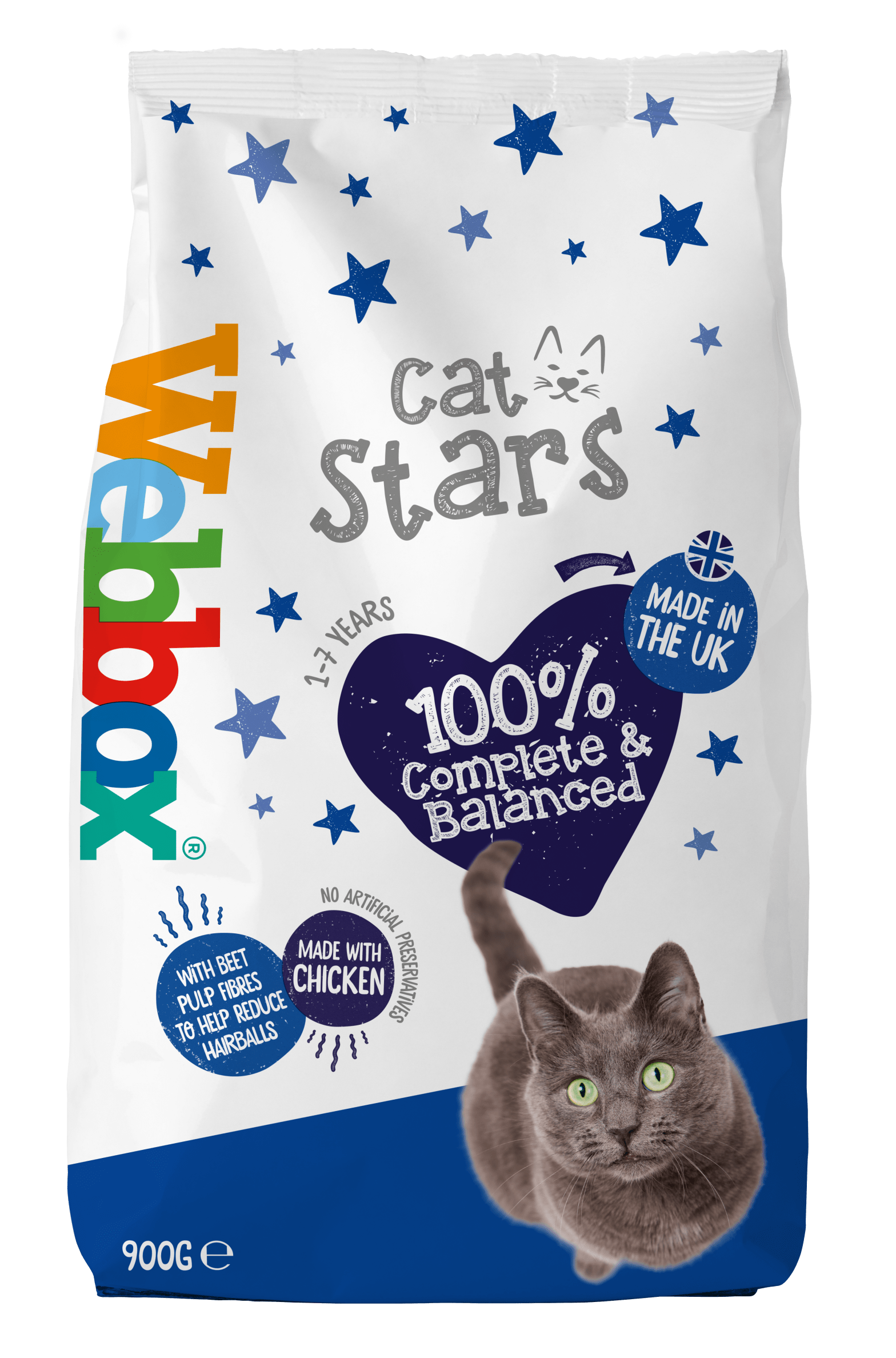 Webbox Cat Stars Chicken Dry Cat Food