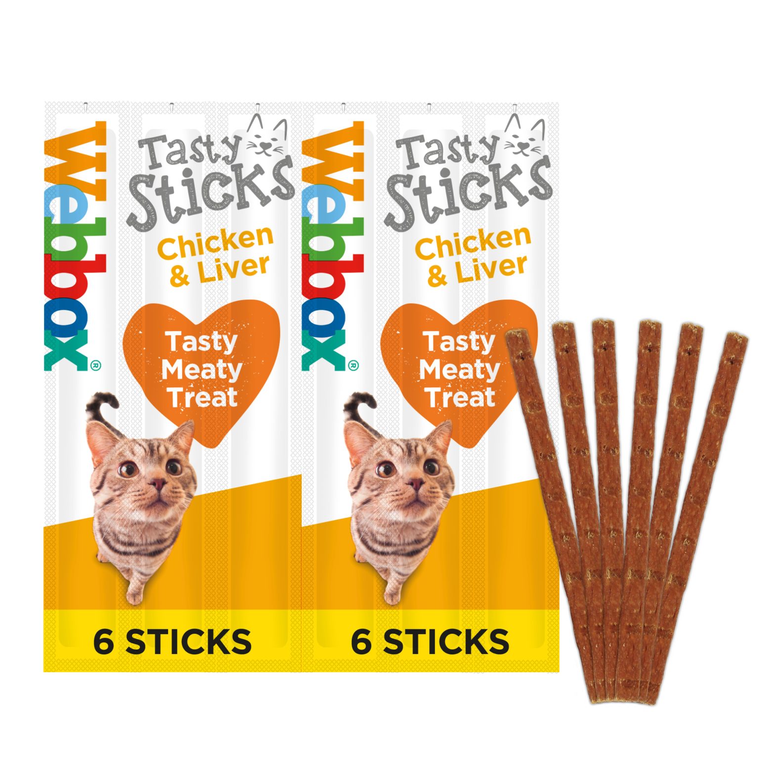 Webbox Tasty Sticks Chicken & Liver Cat Treats