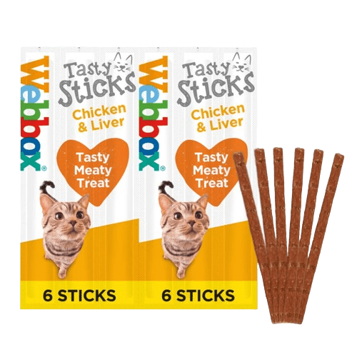 Webbox Tasty Sticks Chicken & Liver Cat Treats