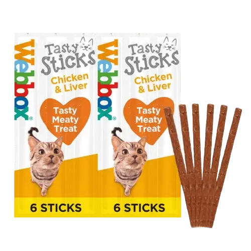 Webbox Tasty Sticks Chicken & Liver Cat Treats