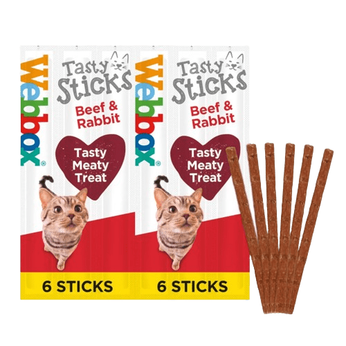 Webbox Tasty Sticks Beef & Rabbit Cat Treats