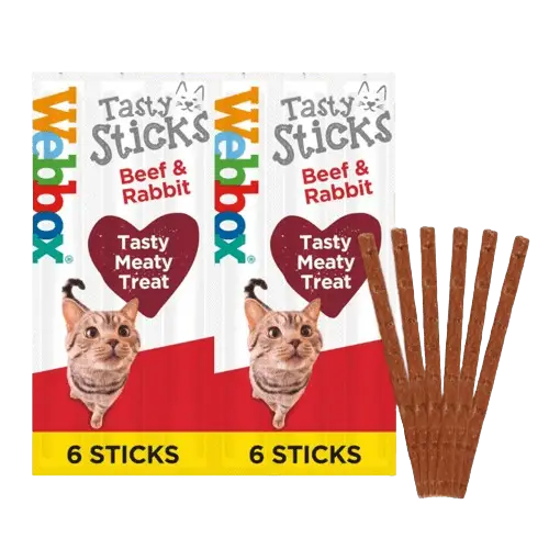 Webbox Tasty Sticks Beef & Rabbit Cat Treats