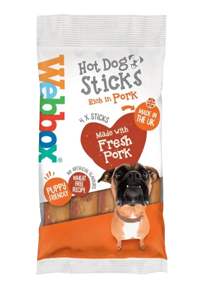 Webbox Meaty Hot Dog Sticks Dog Treats