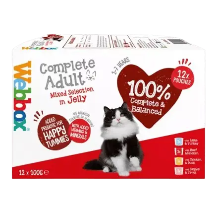 Webbox Mixed Selection Wet Cat Food in Jelly