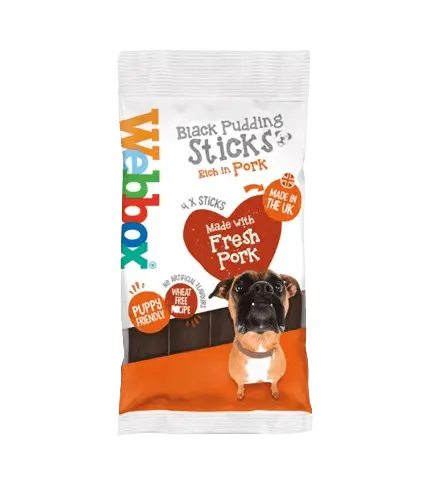 Webbox Meaty Black Pudding Sticks Dog Treats
