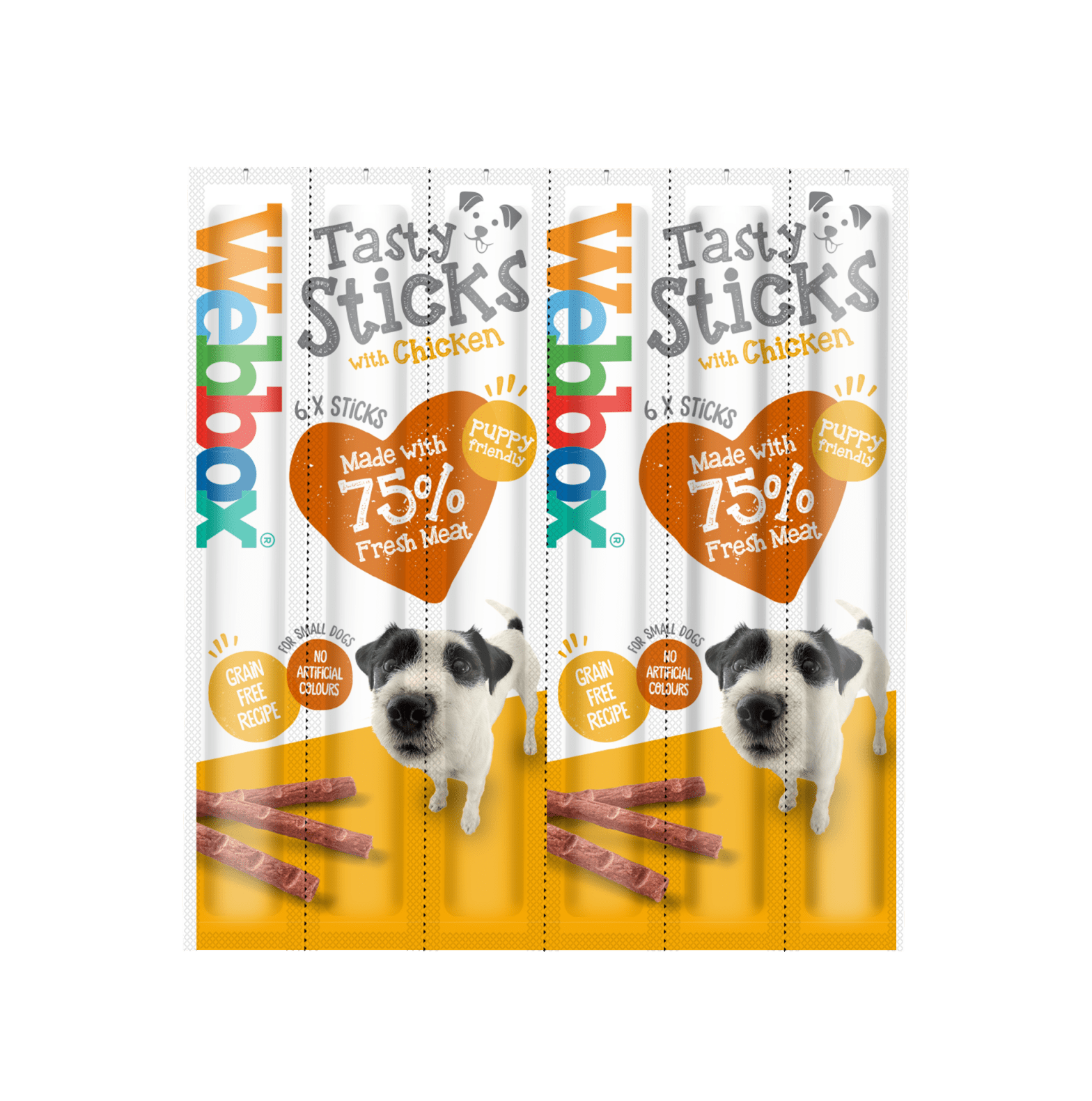 Webbox Tasty Sticks Chicken Dog Treats Small