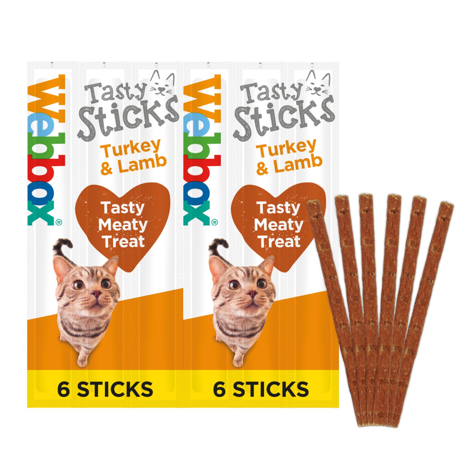 Webbox Tasty Sticks Turkey & Lamb Cat Treats