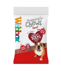 Beef Chomping Chews treats for dogs Webbox