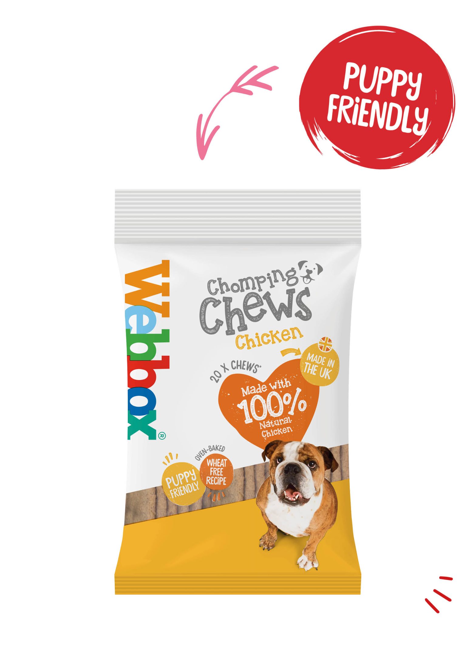 Webbox Meaty Chomping Chews Chicken Dog Treats