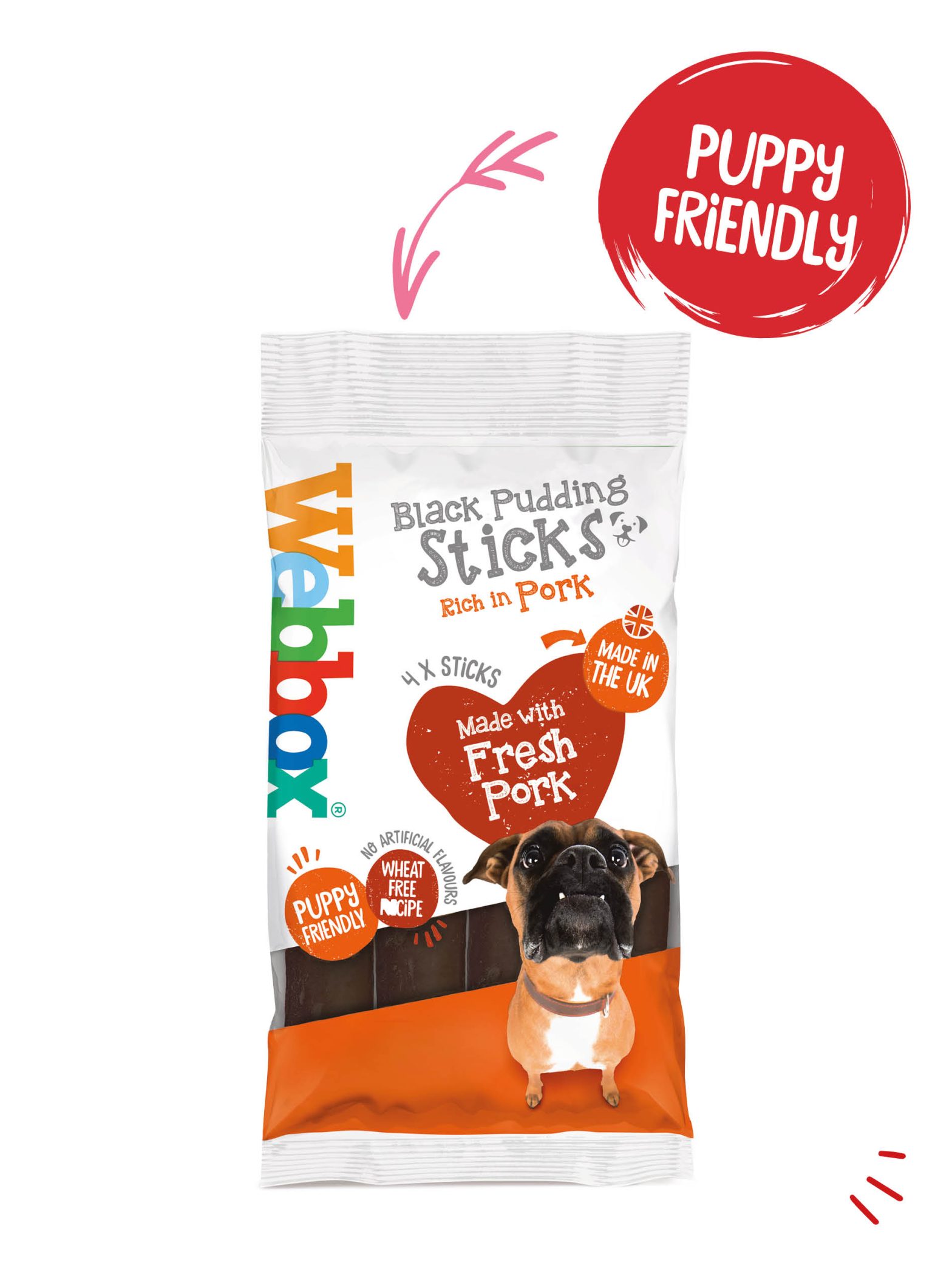 Webbox Meaty Black Pudding Sticks Dog Treats