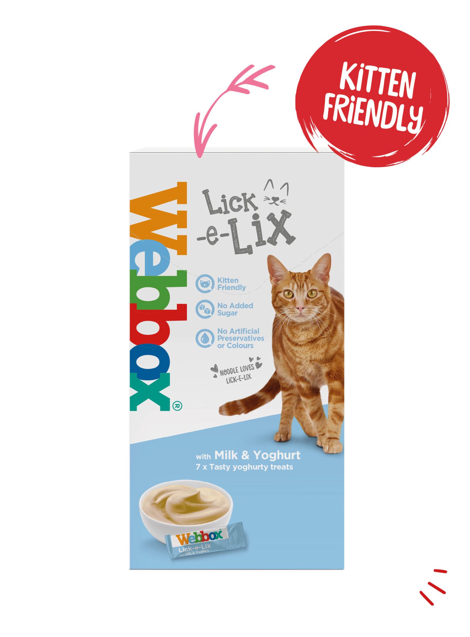 Webbox Lick-e-Lix with Milk & Yoghurt Cat Treats