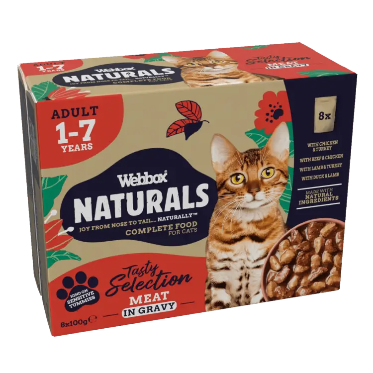 Webbox Naturals Meat in Gravy Wet Cat Food