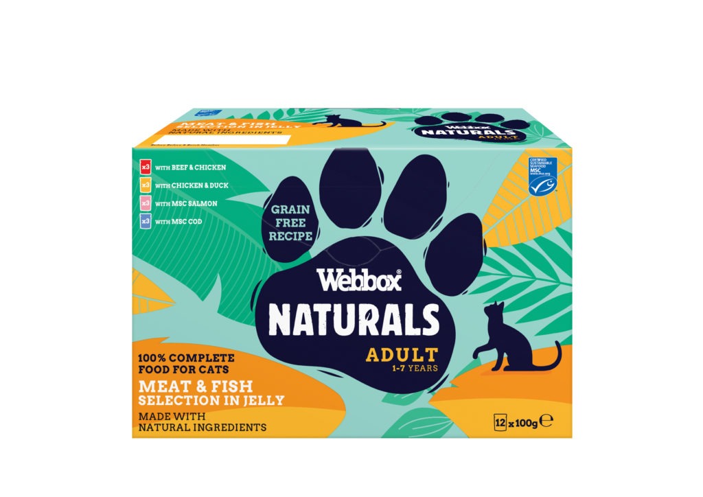 box Naturals Fish & Meat in Jelly Wet Cat Food box