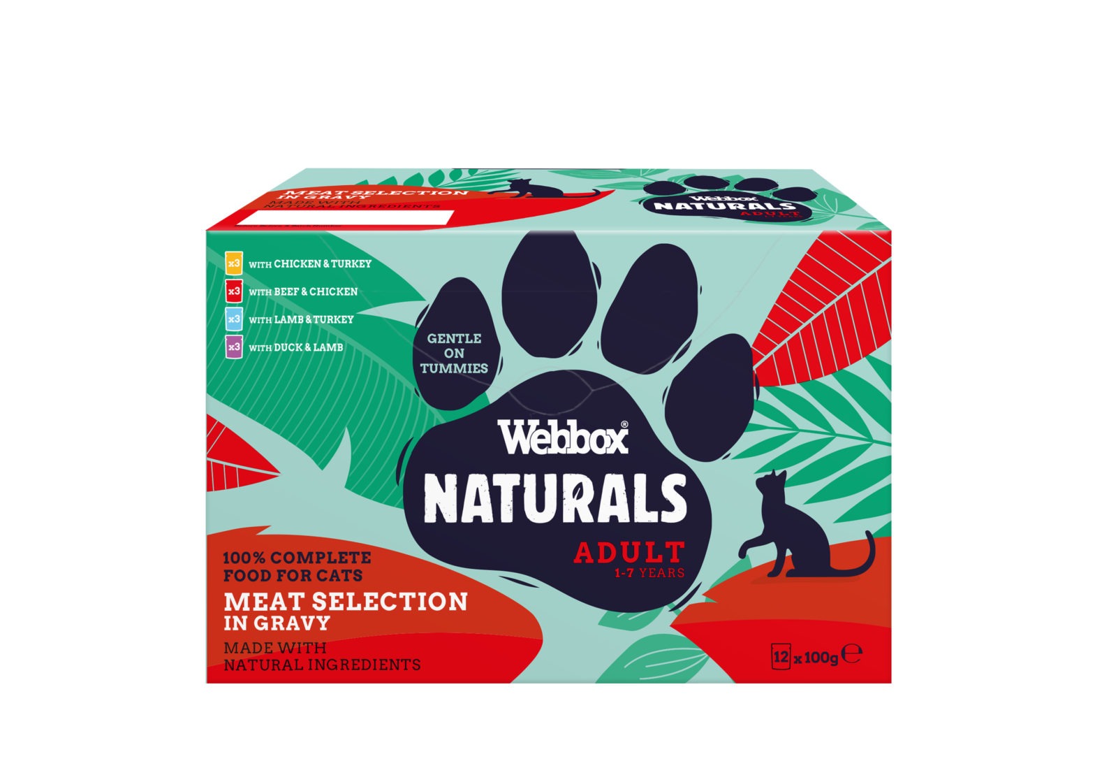 Webbox Naturals Meat in Gravy Wet Cat Food