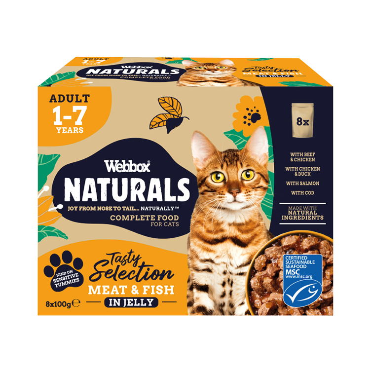 Webbox Naturals Fish & Meat in Jelly Wet Cat Food