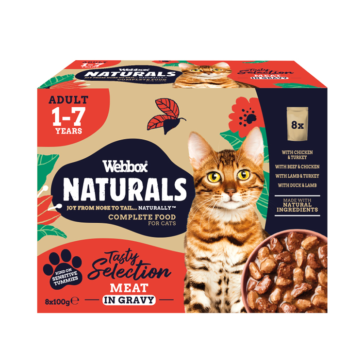 Webbox Naturals Meat in Gravy Wet Cat Food
