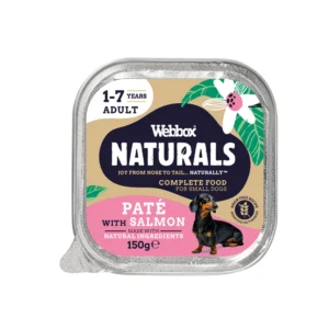 Webbox Naturals Adult Salmon Pate Wet Dog Food 150g
