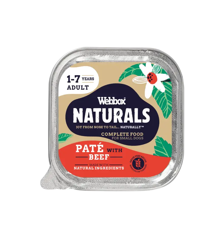 Webbox Naturals Adult Beef Pate Wet Dog Food