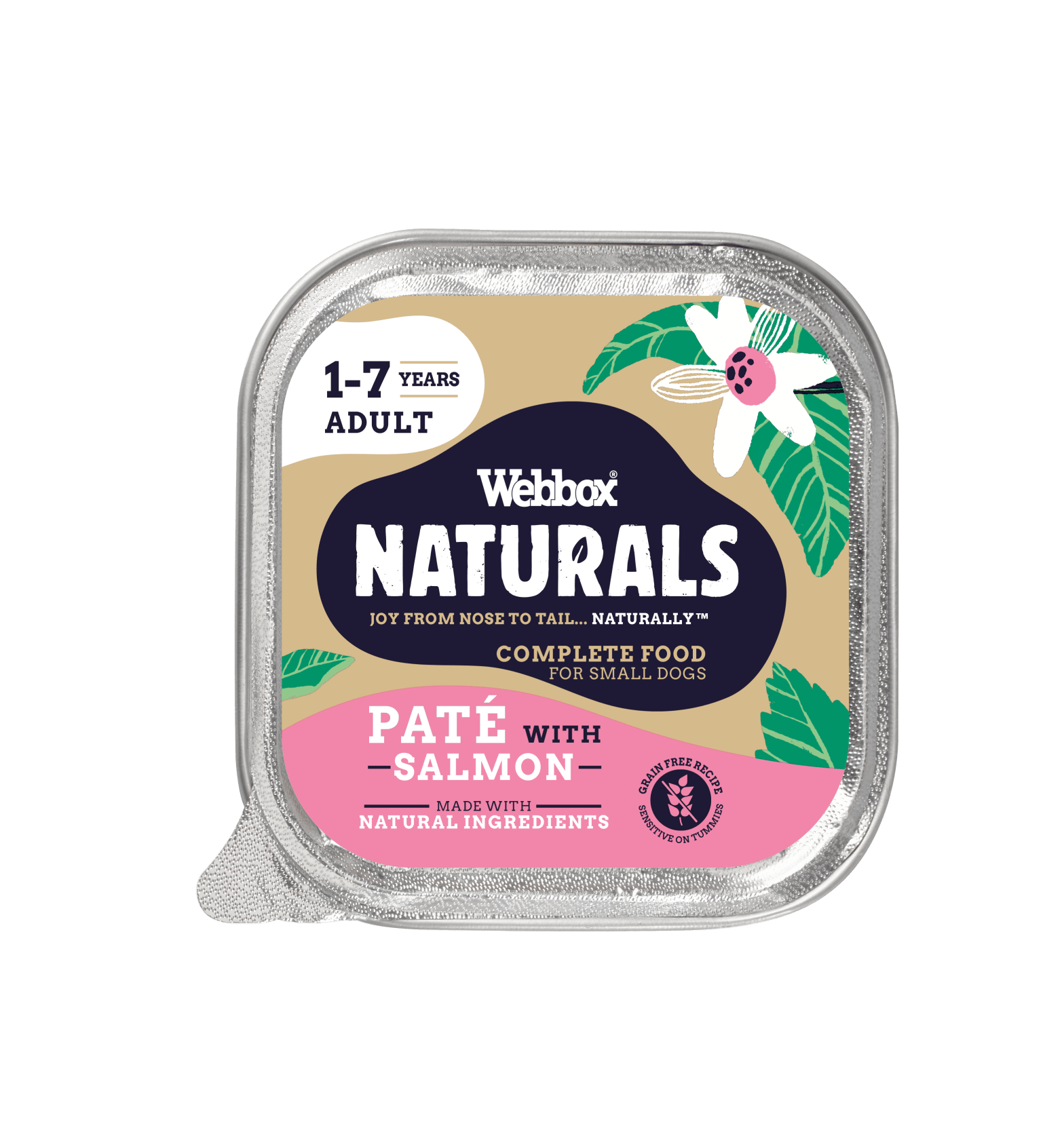 Webbox Naturals Adult Salmon Pate Wet Dog Food