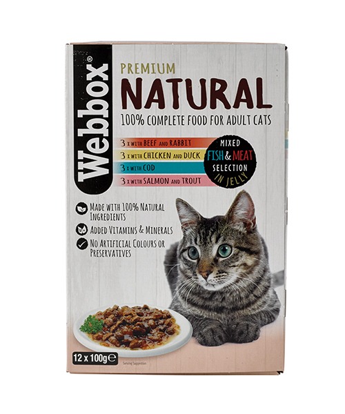 Webbox Natural Fish & Meat in Jelly Wet Cat Food