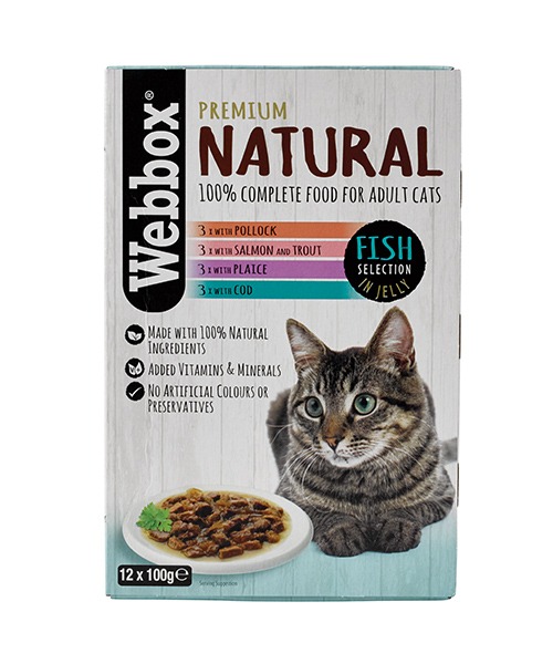 Webbox Natural Fish in Jelly Wet Cat Food