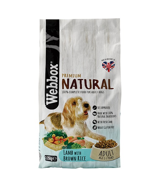Webbox Naturals Lamb & Brown Rice Complete Dry Dog Food