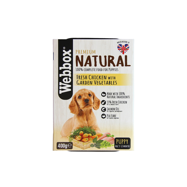 Webbox Naturals Chicken with Vegetables Wet Puppy Tray