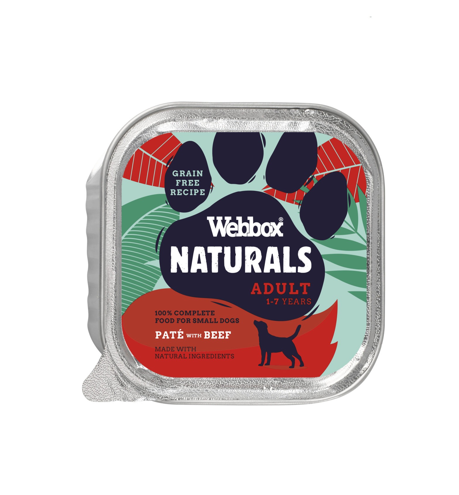 Webbox Natural Adult Beef Pate Wet Dog Food