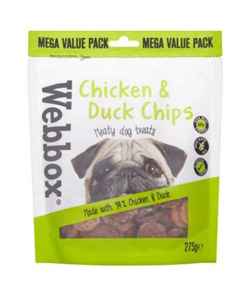 Webbox Bulk Chicken & Duck Chips Dog Treats