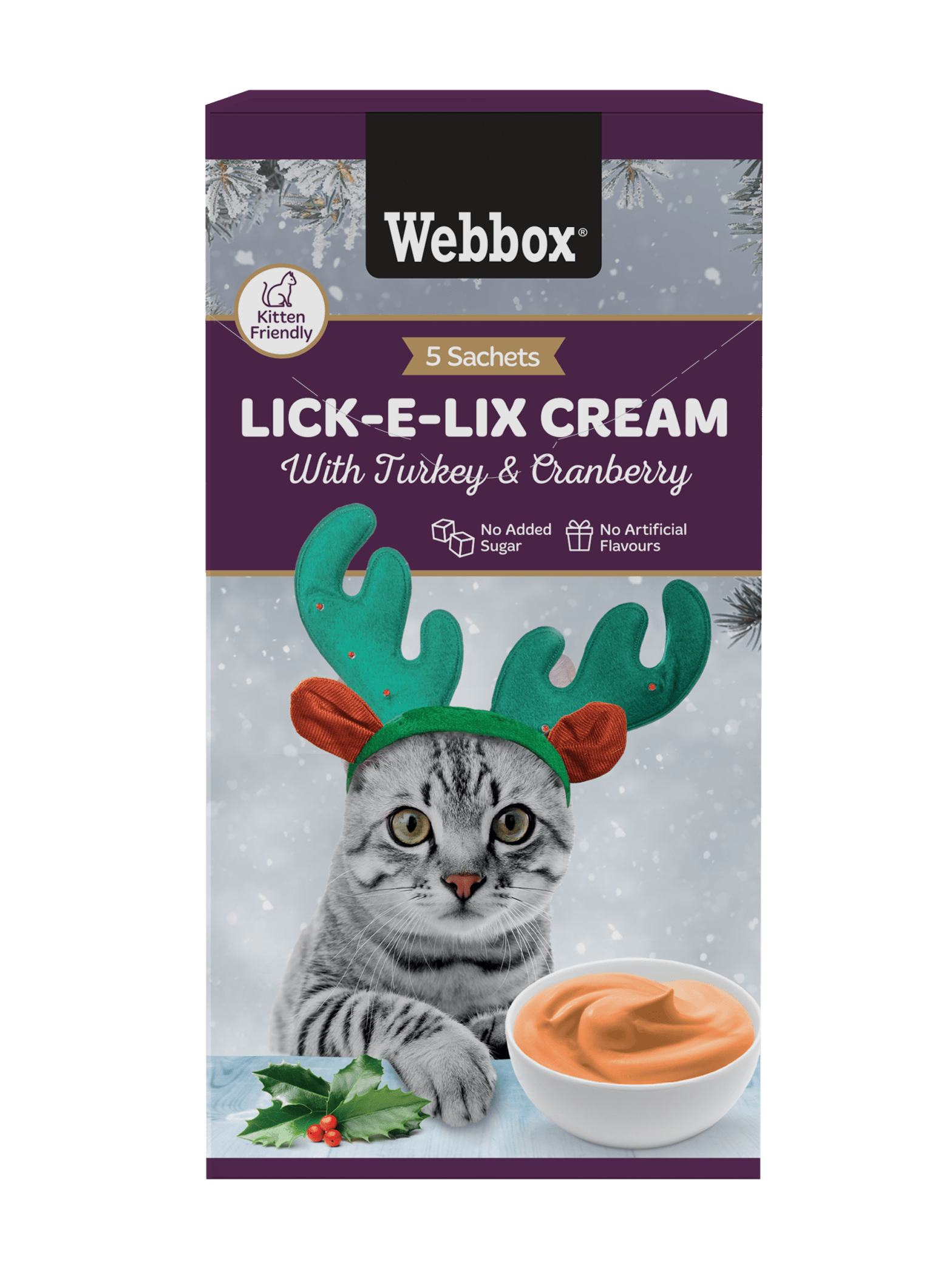 Webbox Christmas Lick-e-Lix Creamy Cat Treat