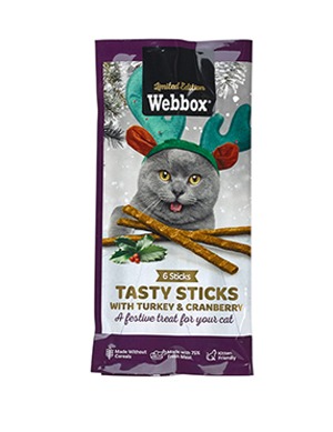 Webbox Christmas Tasty Sticks Cat Treats