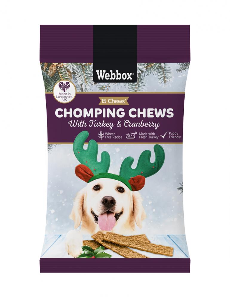 Webbox Christmas Chomping Chews Dog Treats