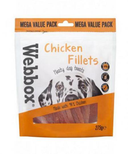 Webbox Bulk Chicken Thin Fillets Dog Treats