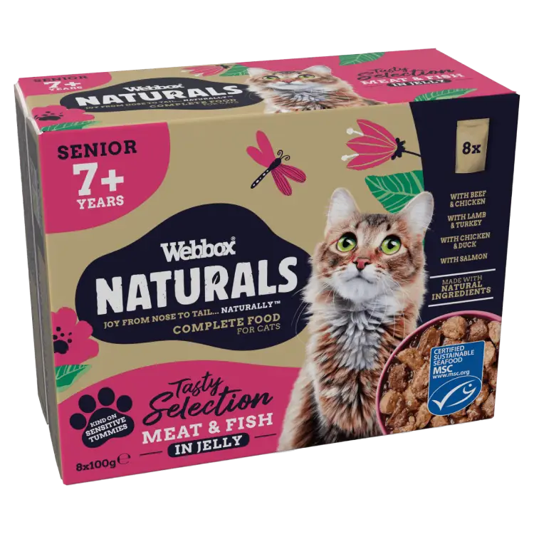 Webbox Naturals Senior Selection Jelly Wet Cat Food 7+