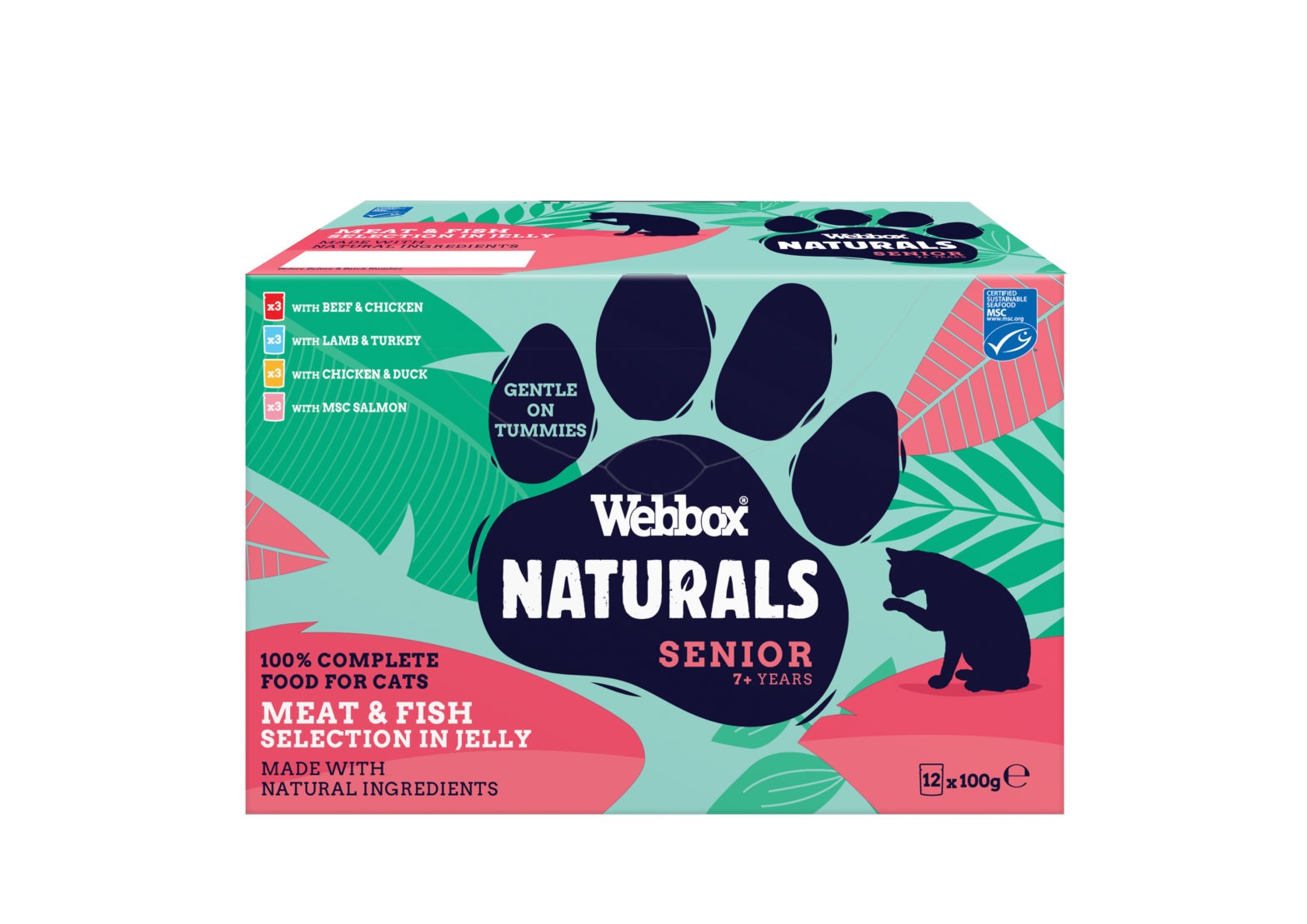 Webbox Naturals Senior Selection Jelly Wet Cat Food 7+