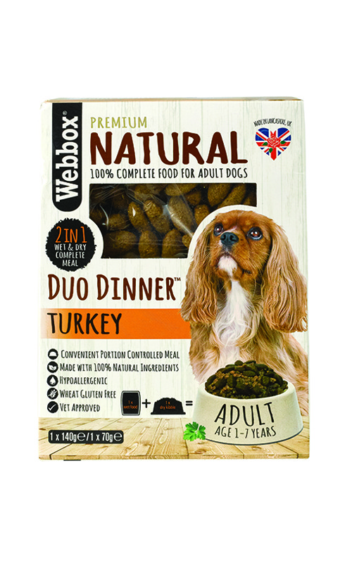 Webbox Natural Turkey Complete Dry & Wet Dog Food Webbox