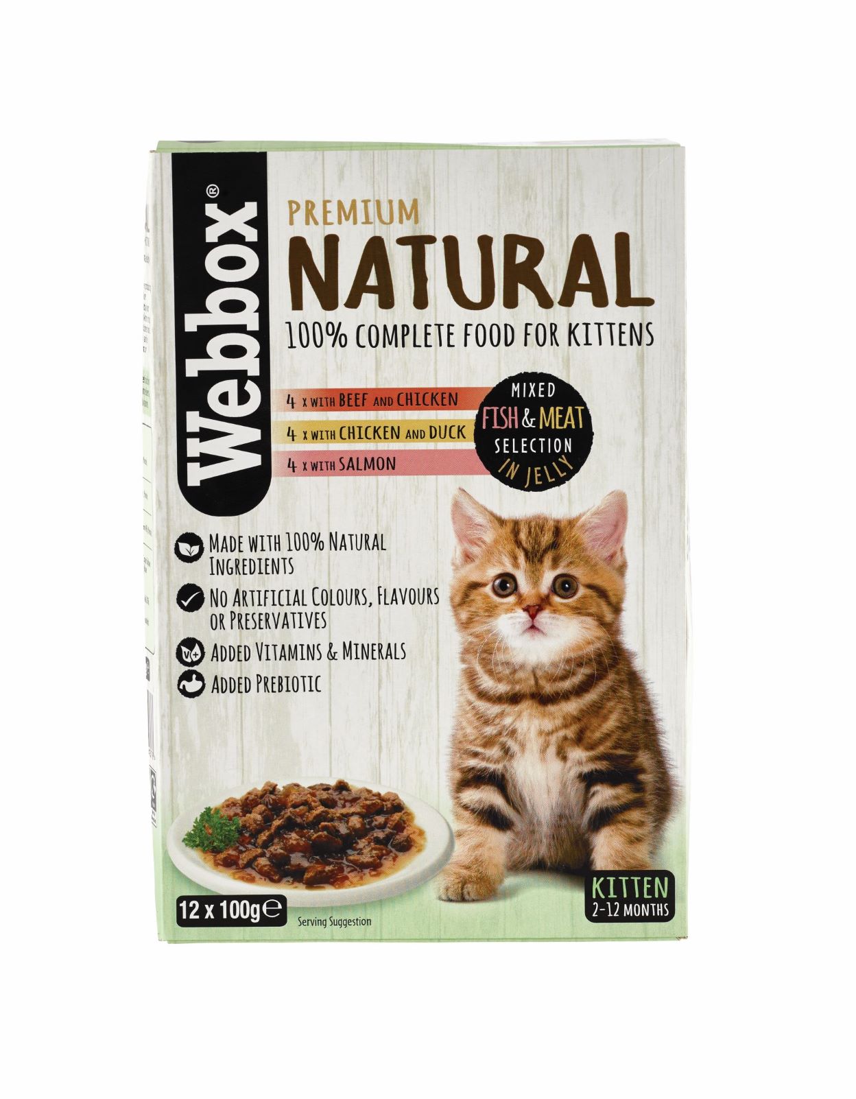 Webbox Natural Kitten Selection Jelly Wet Cat Food