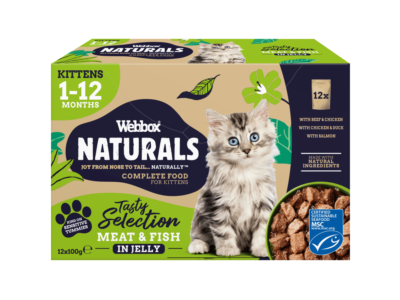 Webbox Naturals Kitten Selection Jelly Wet Cat Food
