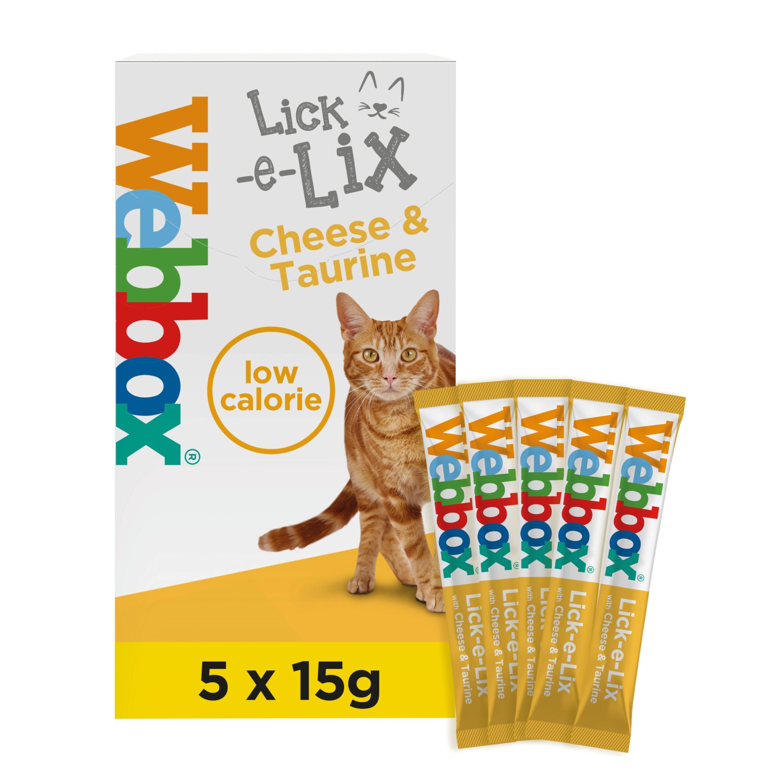 Webbox Lick-e-Lix Cheese & Taurine Cat Treats