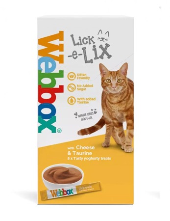 Webbox Lick-e-Lix Cheese & Taurine Cat Treats