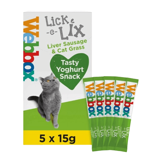 Webbox Lick-e-Lix Liver Sausage & Cat Grass Cat Treats