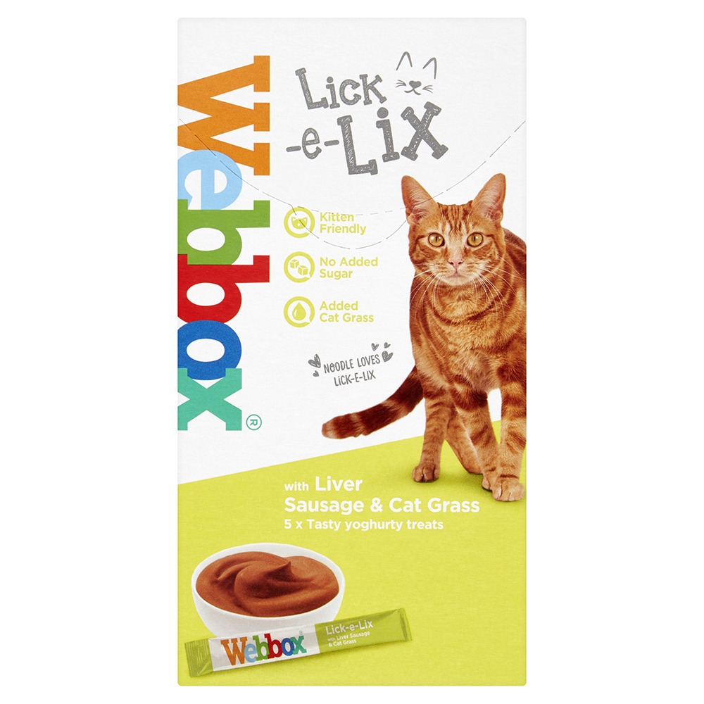Webbox Lick-e-Lix Liver Sausage & Cat Grass Cat Treats