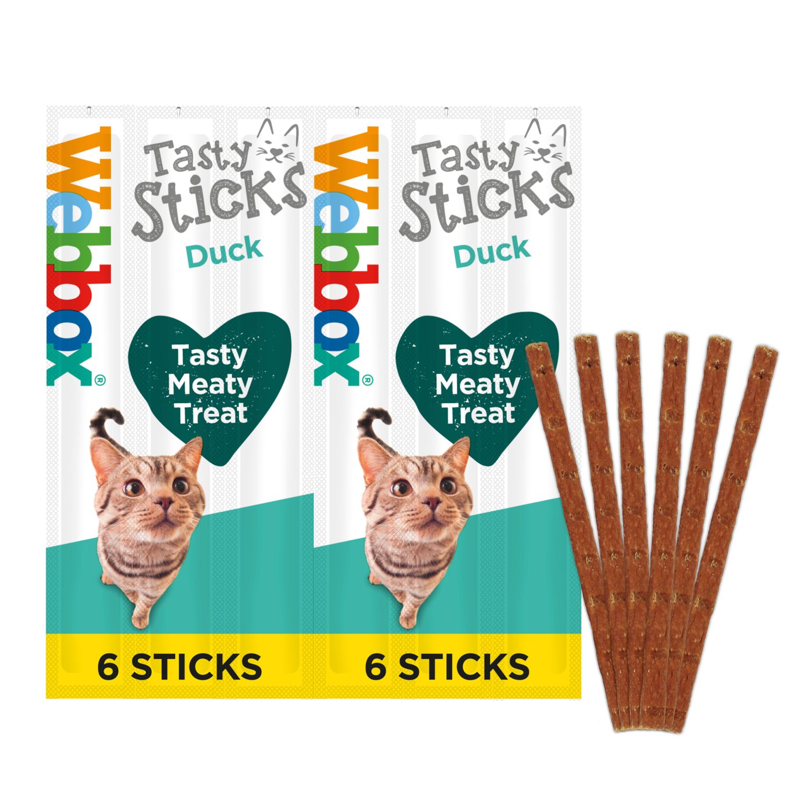 Webbox Tasty Sticks Duck Cat Treats