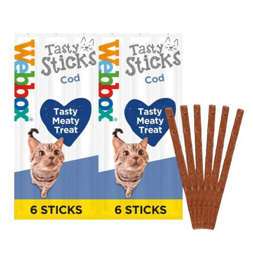 Webbox Tasty Sticks MSC Cod Cat Treats