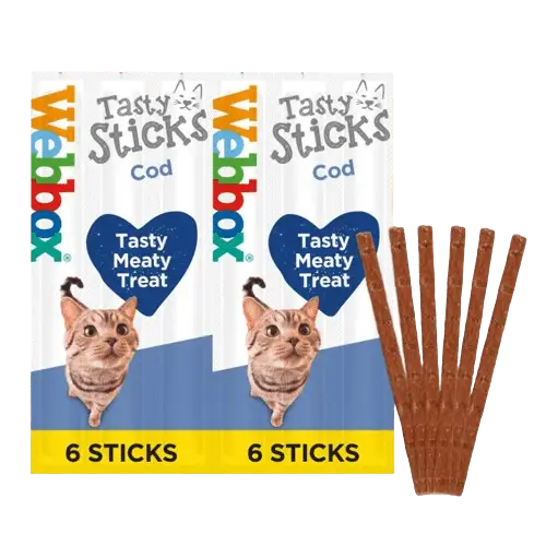 Webbox Tasty Sticks MSC Cod Cat Treats